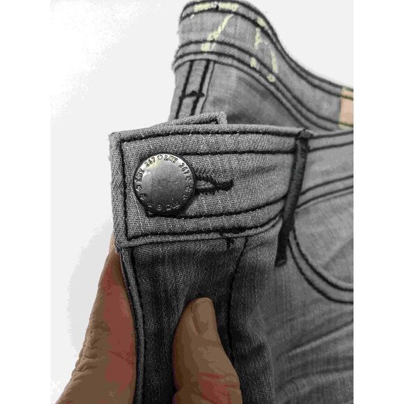 575 Los Angeles Straight Gray Designer Jeans 26 - Picture 16 of 16